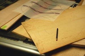 Work table with tops