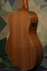 Orchestra guitar no 15 features palo escrito (a rosewood from Mexico) sides and back.