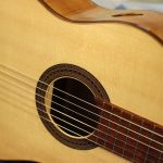classical guitar front detail