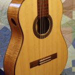 classical guitar front, detail