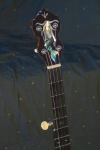 Banjo headstock, front view