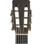 The headstock of a guitar built by Antonio Torres.