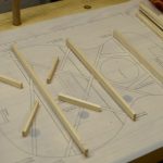 Cutting braced for the tenor's back plate.