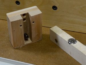 The neck-facing side of the neck block.