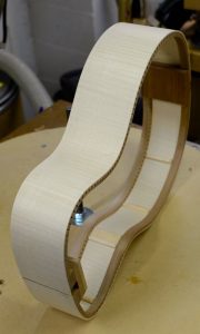 The rim is just about ready to accept a top and back.