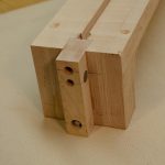 Once the floating tenon is glued into the neck, it looks pretty official.