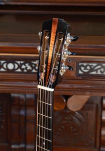 A guitar headstock